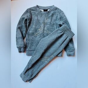 Gray Kids Jogger Set
